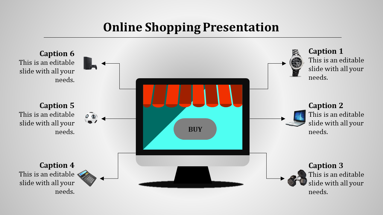 shopping online presentation